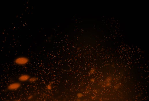 Fire Sparks Overlay photo