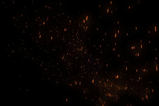 Fire Sparks Overlay photo
