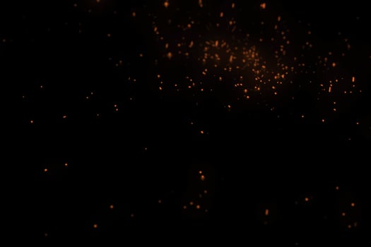 Fire Sparks Overlay photo