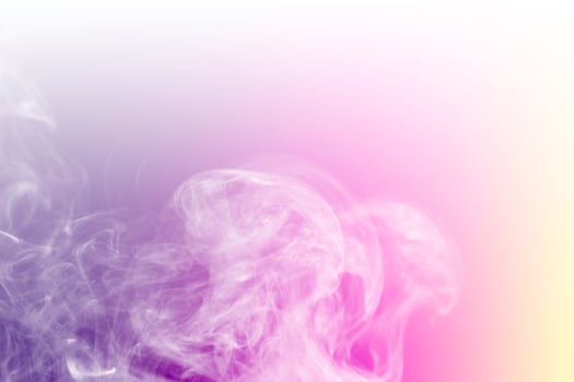 colored smoke isolated on white background photo