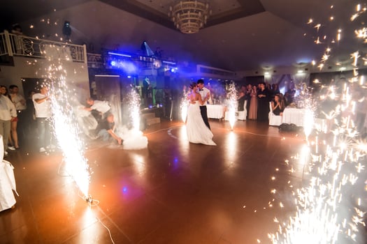 Beautiful wedding dance photo