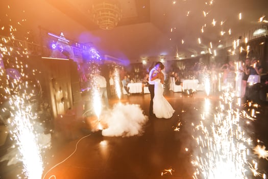 Beautiful wedding dance photo