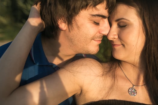 Couple outdoor portrait photo