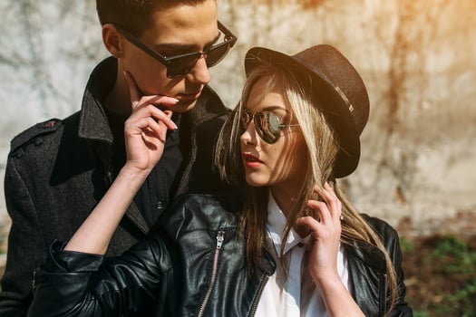 Young beautiful couple photo