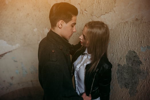 Young beautiful couple photo