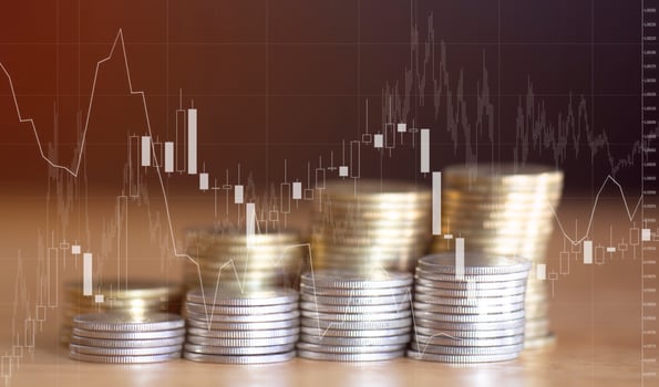 Finance ideas and charts for business. photo