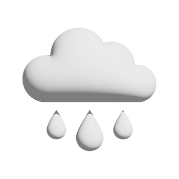 Rainy icon 3d design for application and website presentation photo