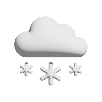 Snowy icon 3d design for application and website presentation photo