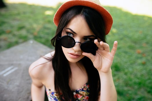 portrait of a beautiful girl photo