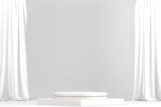 The Stage podium for products decoration suitable .3D rendering photo