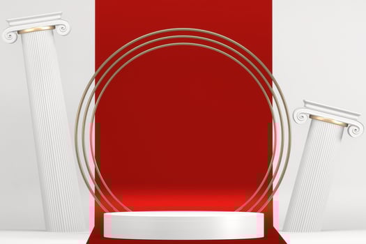 The Stage podium for products decoration suitable .3D rendering photo