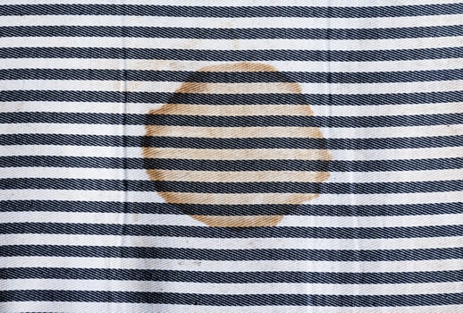 Top view mattress has stains photo