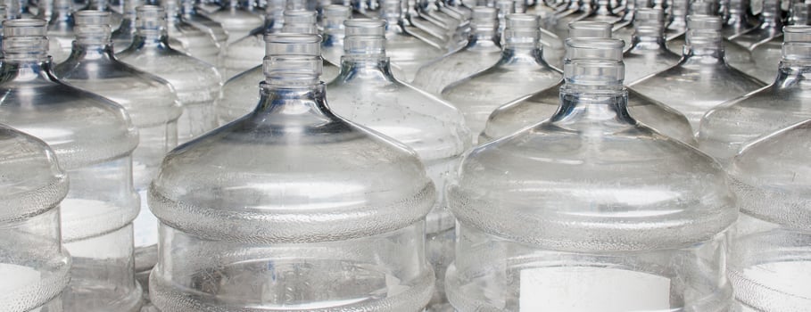 Pattern of 19 liter gallon plastic water bottle photo