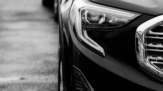 Headlight lamp of new cars photo
