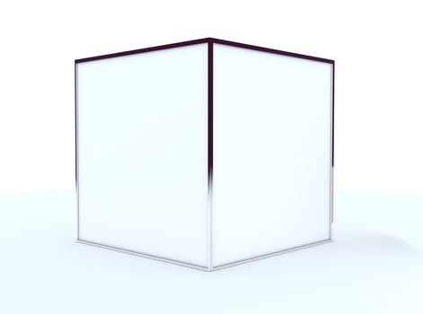 Blank Box Display Aluminum Frame photo
