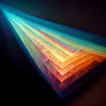 Abstract fractal light gradient multicolored photo