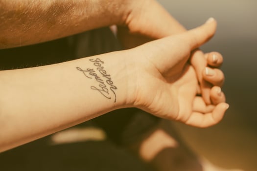 arm with tattoo photo