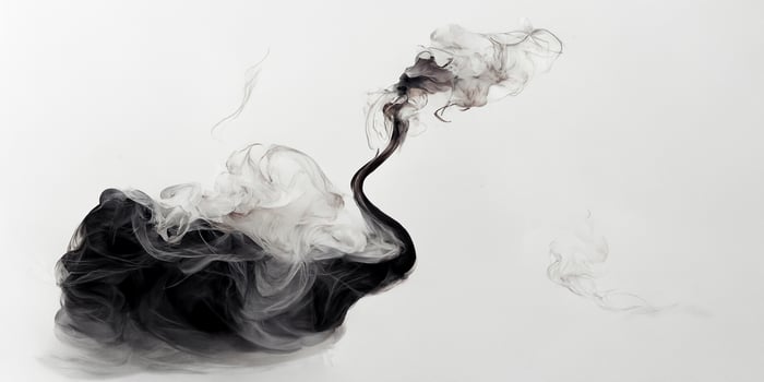 White background with smoke photo