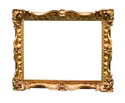 horizontal wide baroque wooden picture frame photo