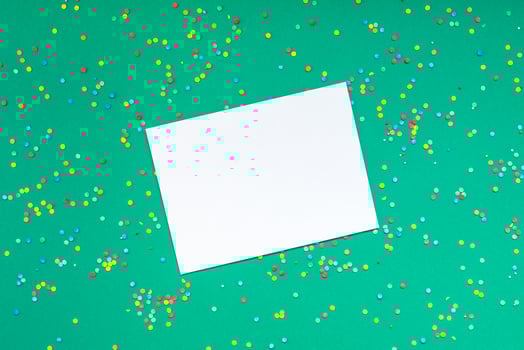 Christmas greetings letter mockup photo