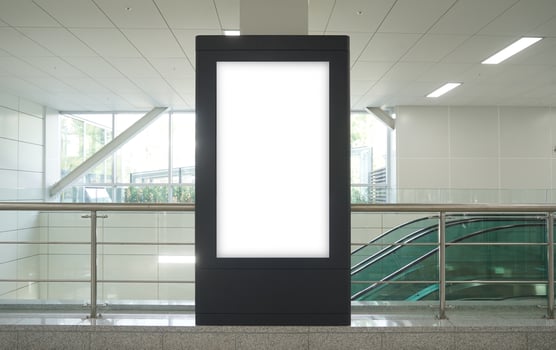 Subway Scenery and Advertising Mockup photo
