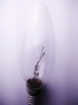 white light isolated on a white background.close up.lighting.light.shine photo