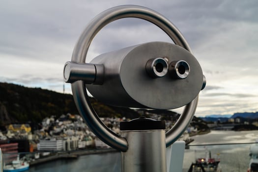 Binocular of a cruise ship photo