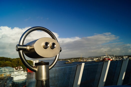 Binocular of a cruise ship photo