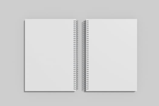 A5 Spiral Notebook Blank Mockup photo