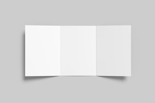 A5 Trifold Brochure Blank Mockup photo