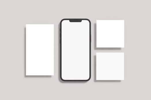 Instagram Post and Stories Blank Mockup photo