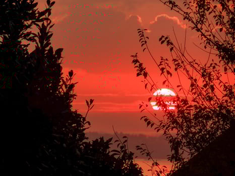 The sunset of a day photo