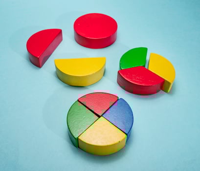 Colorful kids toys for education photo