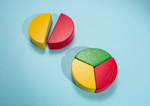 Colorful kids toys for education photo