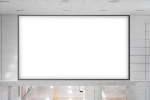 Subway Scenery and Advertising Mockup photo