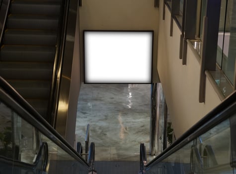 Department Scenery and Advertising Mockup photo