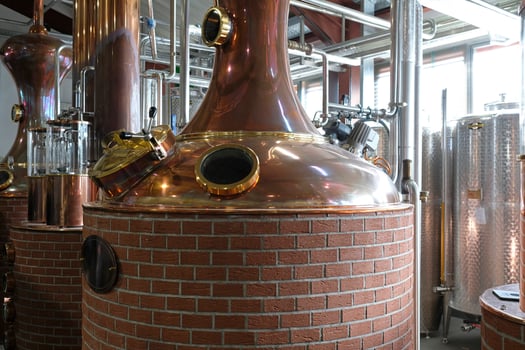 Inside a whisky distillery photo