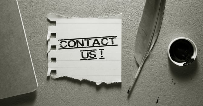 Words with contact us idea photo