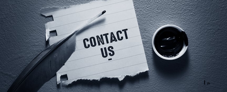 Words with contact us idea photo