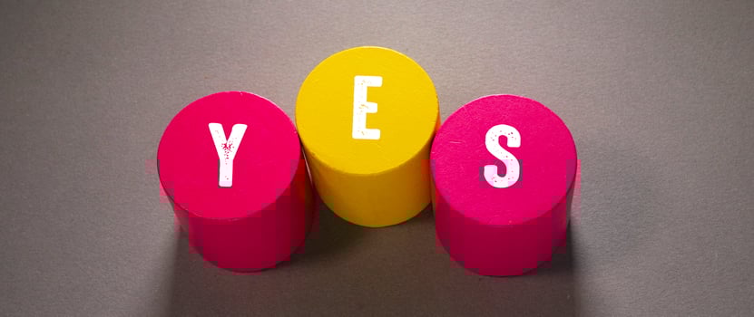 Words with Yes Business idea photo