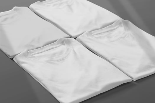 Folded T-Shirt mockup template photo