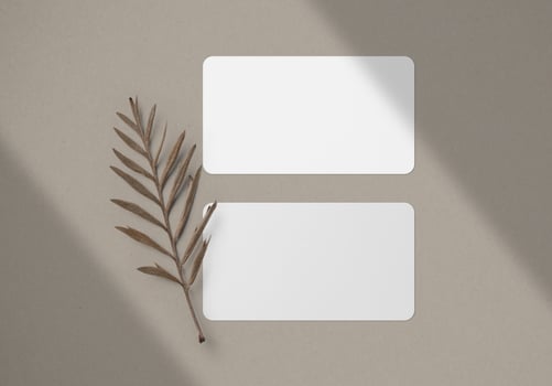 Group of minimal business card mockup template with copy space for your logo or graphic design photo