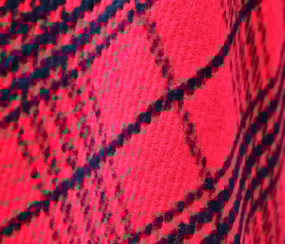 Detailed close up view on samples of cloth and fabrics in different colors found at a fabrics market photo