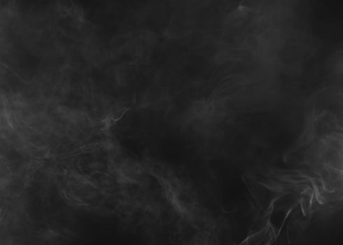 smoke on black background photo