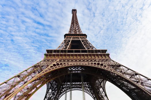 supports of Eiffel Tower in Paris photo
