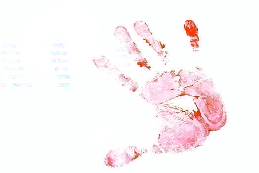 Imprint a hands photo