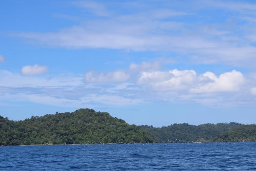 Tropical island with beautiful landscape photo