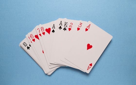 Set of a playing cards photo