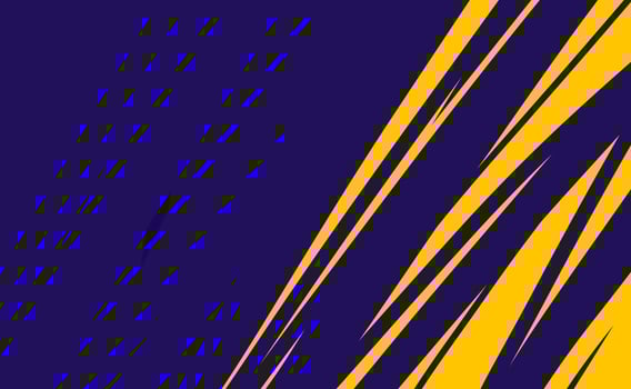Dark blue background with cool yellow abstract shapes photo