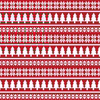Tribal Ethnic Christmas Seamless Pattern Design photo
